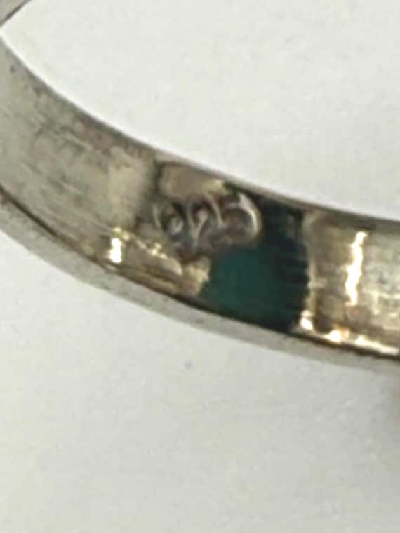 Bold Rectangular Turquoise Sterling Silver Ring –… - image 6