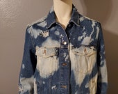 Distress denim jacket