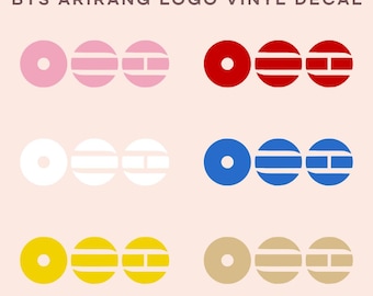 BTS Bangtan Arirang Logo Vinyl Autoaufkleber