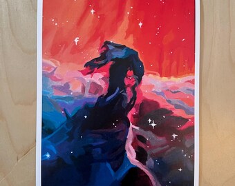 Horsehead Nebula Oil Painting Print | Wall Art | Space Art