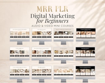 Digital Marketing Course Bundle, 12 Mini Courses MRR PLR Resell Rights