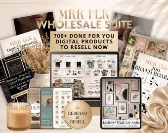 MRR PLR Bundle, Master Resell Rights Done For You, 700+ Templates Sell on Etsy