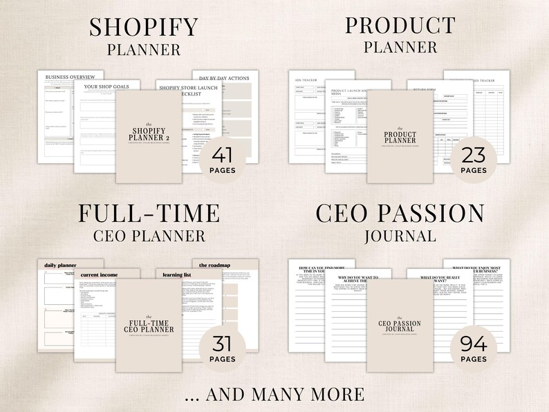Business Planner Bundle, 38 Canva Templates, MRR PLR Resell Rights image 15