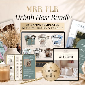 Airbnb Host Bundle, House Manual Templates, MRR PLR Resell Rights