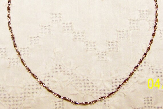 Vintage Twisted Chains necklace. Sterling silver. - image 1