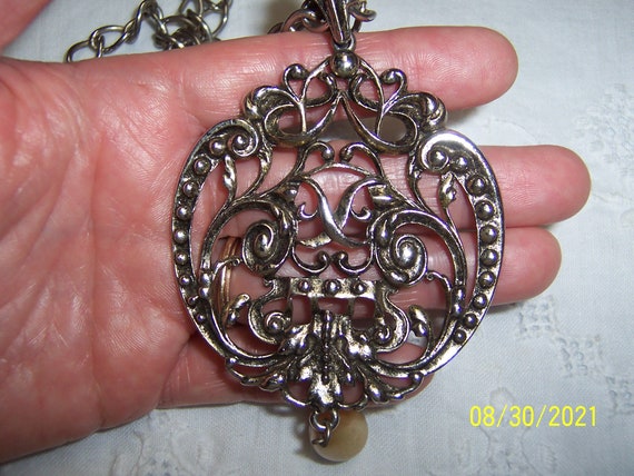 Very rare vintage chunky Avon scroll or filigree … - image 9