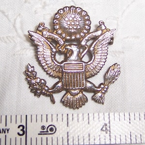 Vintage Military or Navy eagle brooch. Sterling silver. Read description before buying.