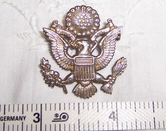 Vintage Military or Navy eagle brooch. Sterling silver. Read description before buying.