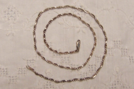 Vintage Twisted Chains necklace. Sterling silver. - image 4