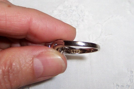 Vintage diamonds engagement or wedding ring, size… - image 10