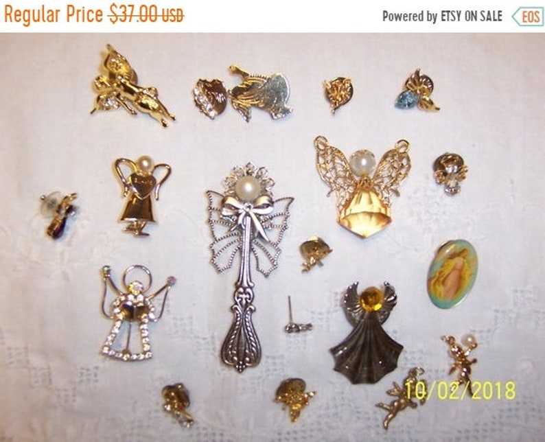 Angels Ii. 18 pieces SPRING SALE 20/% OFF Vintage Brooches and Pins lot 139