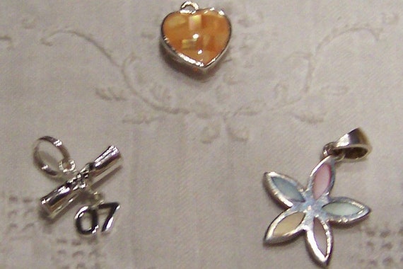 Your choice of vintage Pendant or charm. Sterling… - image 1