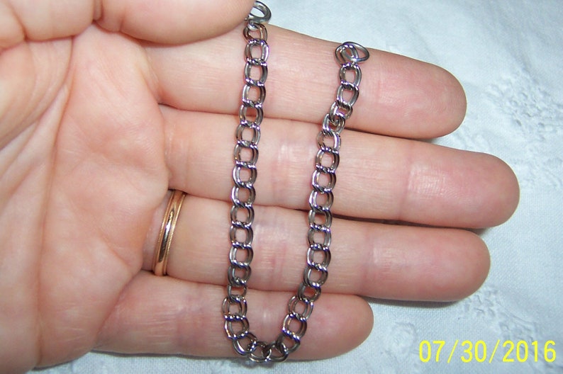 Sterling silver. EXTENDED SALE 20/% OFF Vintage Double Links bracelet