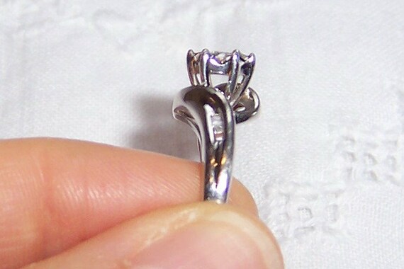 Vintage diamonds engagement or wedding ring, size… - image 8