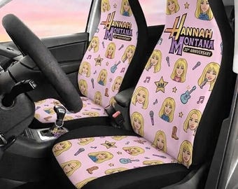 Hannah Montana Car Seat Covers, Vintage Disneyland Hanna Montana Car Accessory, 20 Years Anniversary Montana Car Decor, Montana Fans Gift