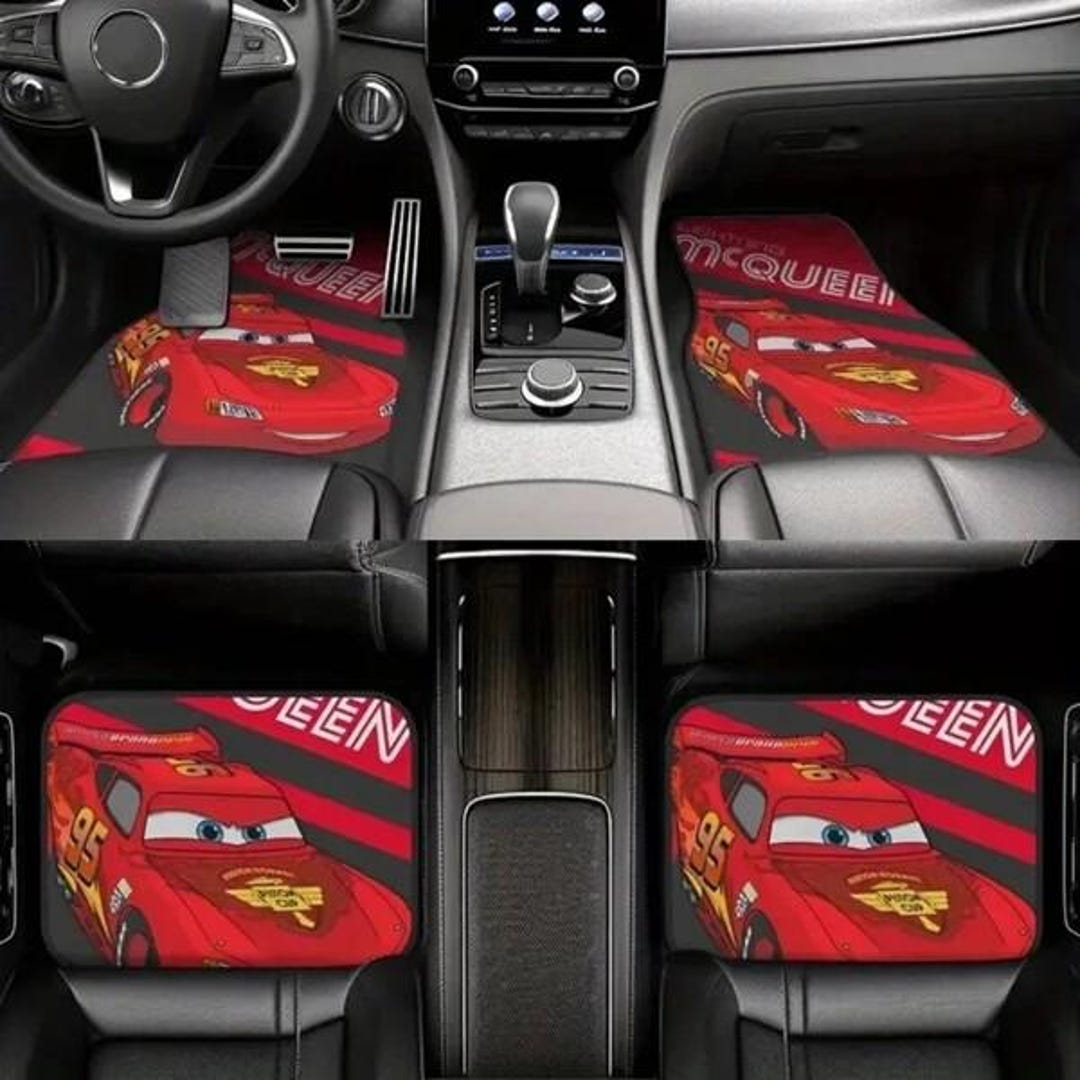 Disneyland Lightning Mcqueen Car Floor Mats, Mcqueen Car Automotive ...