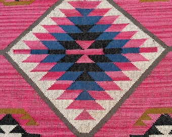 Wool Jute Rug Kilim Area Rug Handmade Kilim Runner Rug Boho Hallway Rug Vintage Kitchen Rug Outdoor Handwoven Wool Rug Custom Size Rug 8x10