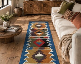 Handmade Kilim Runner Rug for Stair Decor/ Handwoven Wool and Jute Runner, Bohemian Rug, Custom Kilim Runner, 2x30,2x35 Ft