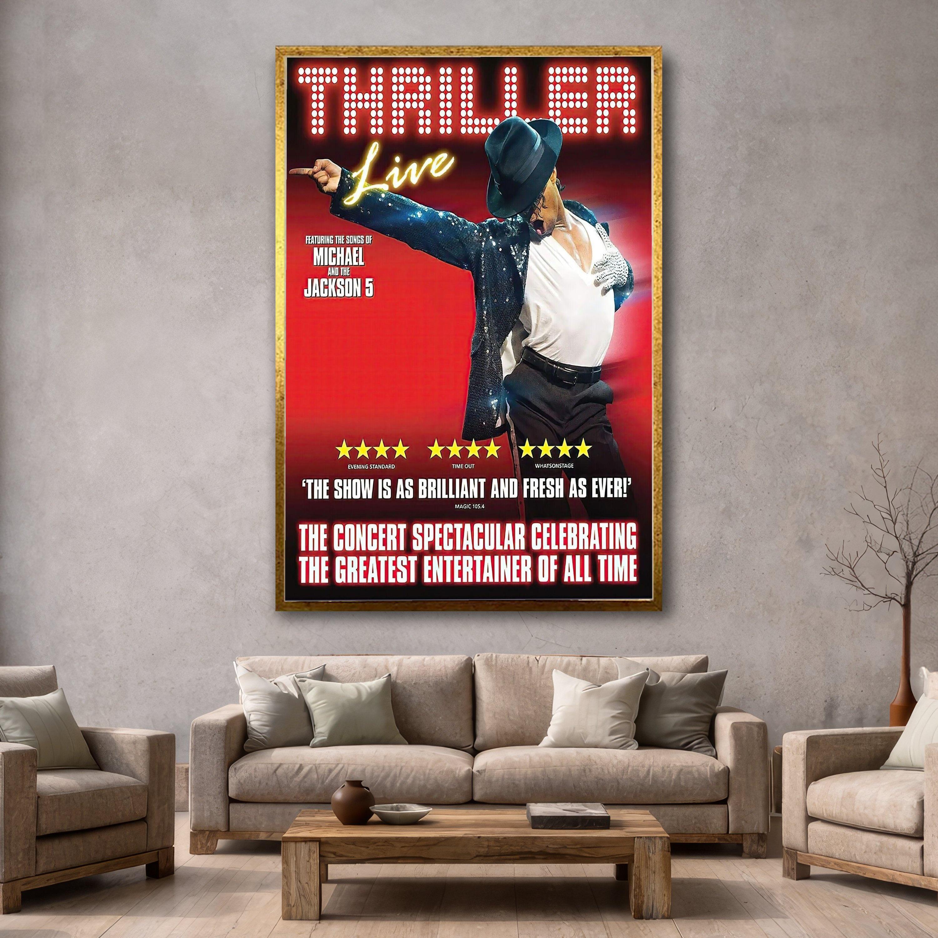 Discover Thriller Live Michael Jackson Poster, , Dance Icon Wall Art, Music Concert Poster, Pop Legend Home Decor, Ready Framed Wall Art