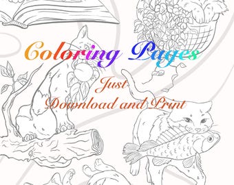 Funky Animals - Coloring Pages