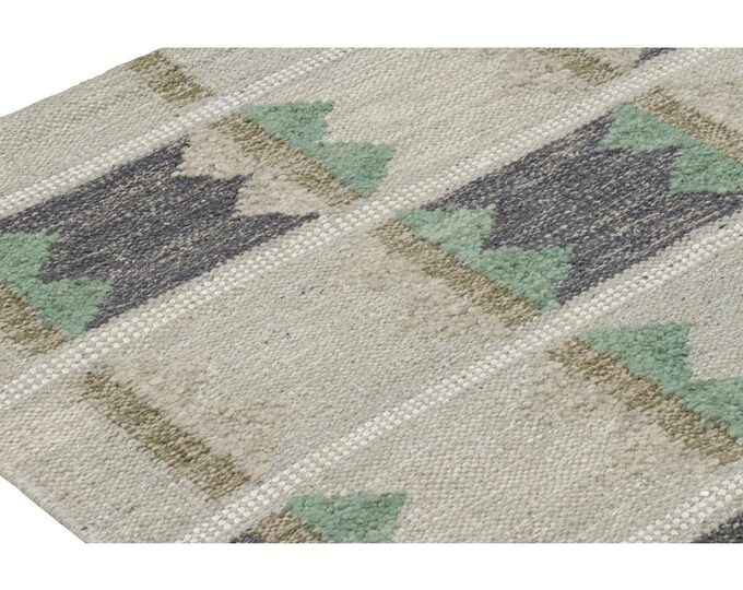 Handmade Vintage Kilim Flat Weave Area Rug for Living Room