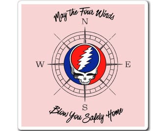 Four Winds- Grateful Dead Compass Magnets