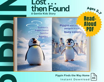 Bedtime Storybook, Pippin Finds the Way Home, Gentle Bedtime Read-Aloud, Children Book, Digital Download