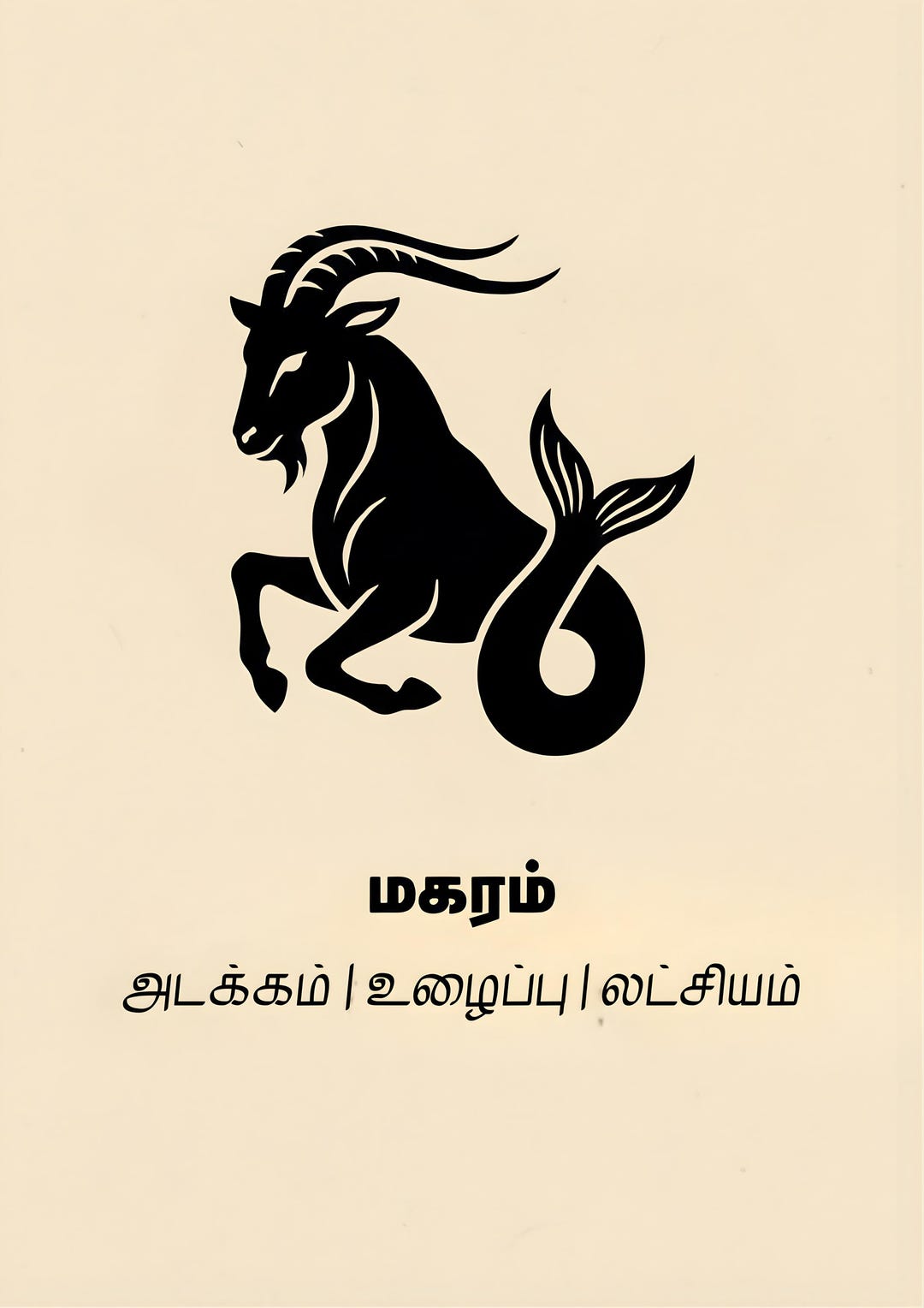 Indian Star Rasi Makaram | Tamil Rasi Poster Digital Download, Printable Zodiac Wall Art ...