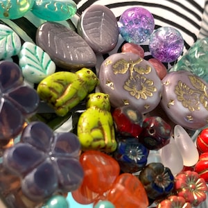 Matching pairs bead mix Czech glass bead pairs, 20grams premium quality all Czech Glass *read description please*
