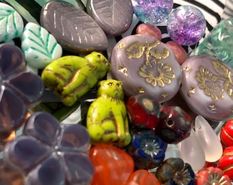 Matching pairs bead mix Czech glass bead pairs, 20grams premium quality all Czech Glass *read description please*