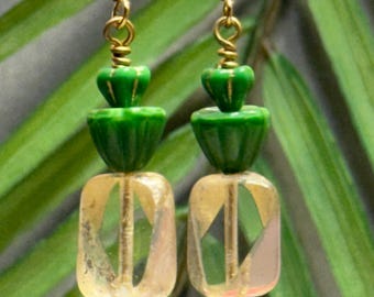 Pineapple Earrings • Mod Pineapple Jewelry • Carmen Miranda Earrings • Retro Earrings • Pin Up Earrings • Fruit Earrings •