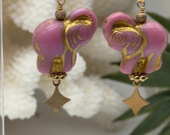 Paire de boucles d'oreille acier inoxydable pendantes ourson