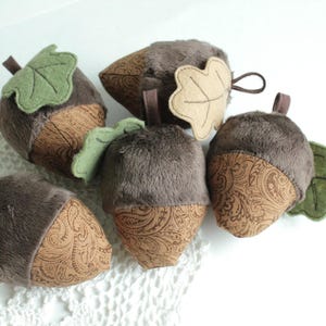 Fabric Acorn Bowl Fillers Autumn Decor Fall Hanging Accents Handmade #7