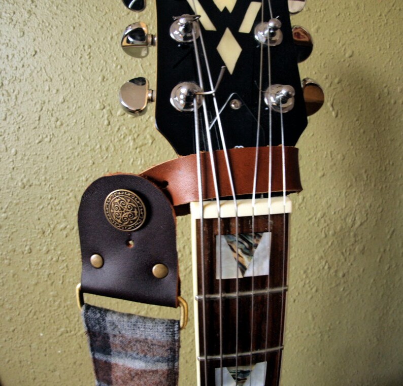 Acoustic Guitar Strap Adapter Leather Adapter for Guitar Etsy