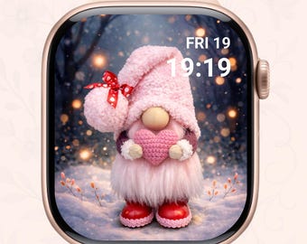 Esfera de Papá Noel para Apple Watch: Fondo de pantalla festivo (Descarga digital)