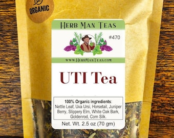 UTI TEA | Organic Herbal Tea for Urinary Comfort | Made by Master Herbalist Khabir