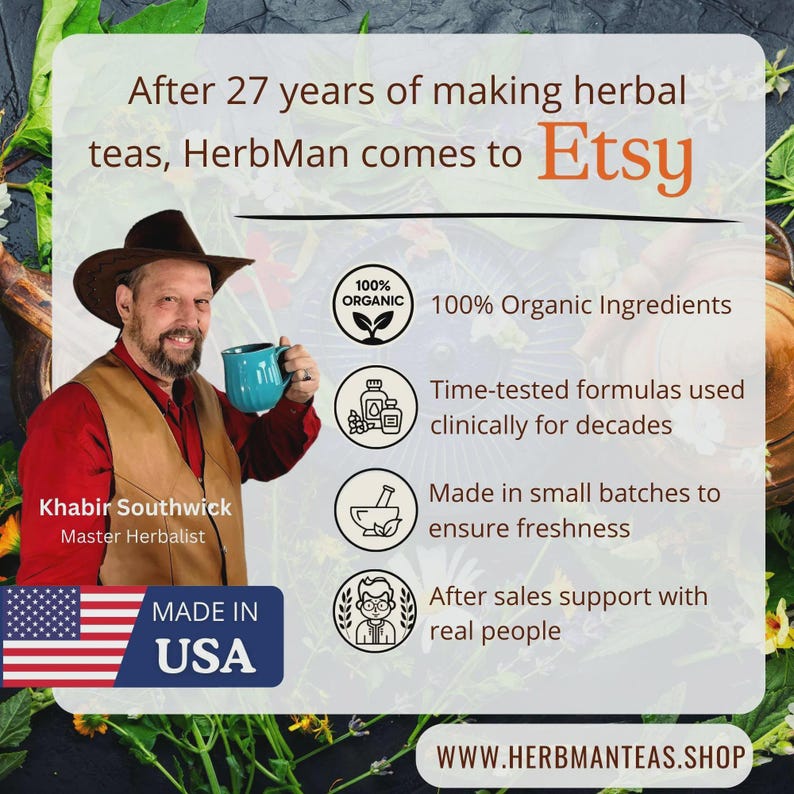 Té suprarrenal: decocción herbal artesanal patentada, 100 % ashwagandha, eleuterococo y regaliz orgánicos, elaborado por Khabir. imagen 5