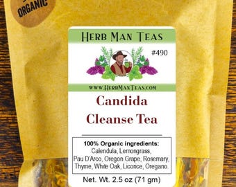 Candida Cleanse Tea | Organic Herbal Detox Tea | Made by Master Herbalist Khabir