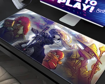 Dungeons & Dragons Gaming Mouse Pad XXL, DND Character Desk Pad Large, Keyboard Computer Laptop Mat, Gamer Desk Mat, Wizard, Witch, DND gift