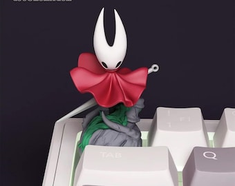 Hollow Knight Artisan Keycap | Hornet & Grub Handmade Resin Keycap | Mechanical Keyboard Custom Keycap | Hollow Knight Gift for Gamers