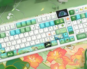 120 Pcs Nahida Design Keycap Set, Cherry Profile, Artisan Keycap For Cherry MX Gateron Kailh Razer Switch, Genshin Impact Gifts