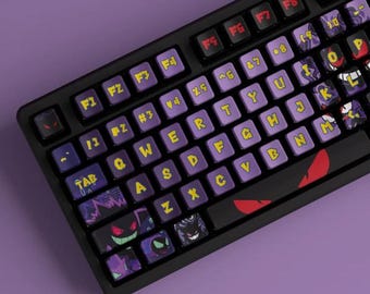 122 Pcs Anime Design Keycap Set, OEM Profile, Artisan Anime Keycap For Cherry MX Gateron Kailh Razer Switch, Japanese Gaming Keycaps Gamer