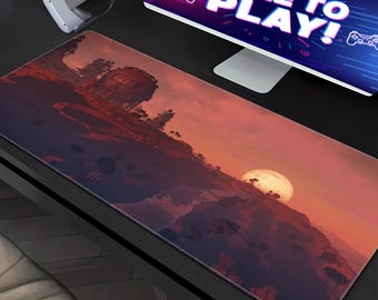 Rust Gaming Mouse Pad XXL, Rust Background Gaming Desk Pad Large, Rust playground Gamer Desk Mat Oversize, Gamer Gift, Boyfriend Gift