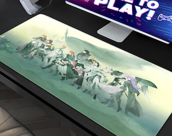 Final Fantasy Gaming Mouse Pad, High quality printing Gaming Desk Pad, Cool Anime Mouse Pad,Mousepad xxl, Large Desk Mat, Gift For Boyfriend