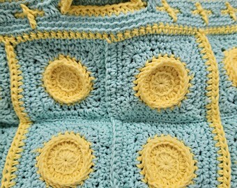 Sun Burst Grandma Square Bag Herunterladbares Muster