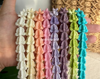 13.5 mm Crown Flower Beads,  WATERPROOF Resin  & Coral Powder Hawaiian Crown Flower Beads, Lei Making,  QUANTITY Optional, HK18