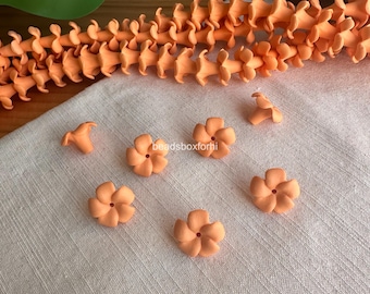 Small Short Puakenikeni Beads, WATERPROOF  Hawaiian  Flower Clay Beads, Purse Lei / Car Lei Making