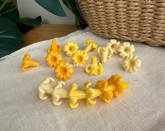Vavid Puakenikeni Beads, Waterproof Resin Puakenikeni Beads, Hawaiian Keychian & Purse Lei Making Supplies