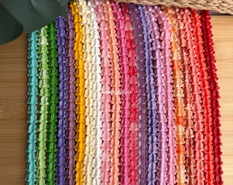 11.5 mm Colorful Hawaiian Crown Flower Beads,  WATERPROOF Resin  & Coral Powder Crown Flower Beads, Lei Making,  QUANTITY Optional, HK35