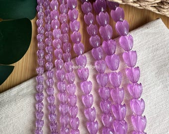 Transparent Purple Pikake Beads, Resin Hawaiian Pikake Beads, Clear Purple Pikake Beads, Transparent Purple Jasmine Beads, HK58
